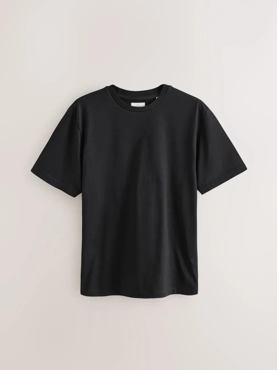 Black Regular Fit Signature SUPIMA® Cotton Crew Neck T-Shirt
