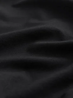 Black Regular Fit Signature SUPIMA® Cotton Crew Neck T-Shirt