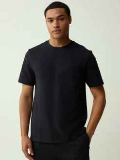 Black Regular Fit Smart Soft Touch Heavyweight T-Shirt