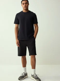 Black Regular Fit Smart Soft Touch Heavyweight T-Shirt