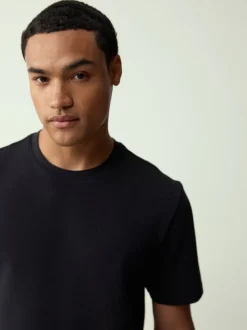 Black Regular Fit Smart Soft Touch Heavyweight T-Shirt