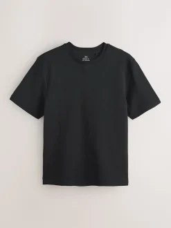 Black Regular Fit Smart Soft Touch Heavyweight T-Shirt