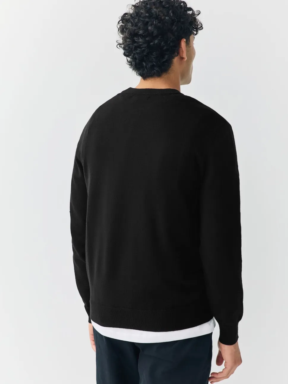 Black Regular Fit Soft Touch Crew Neck Jumpers 2 Pack