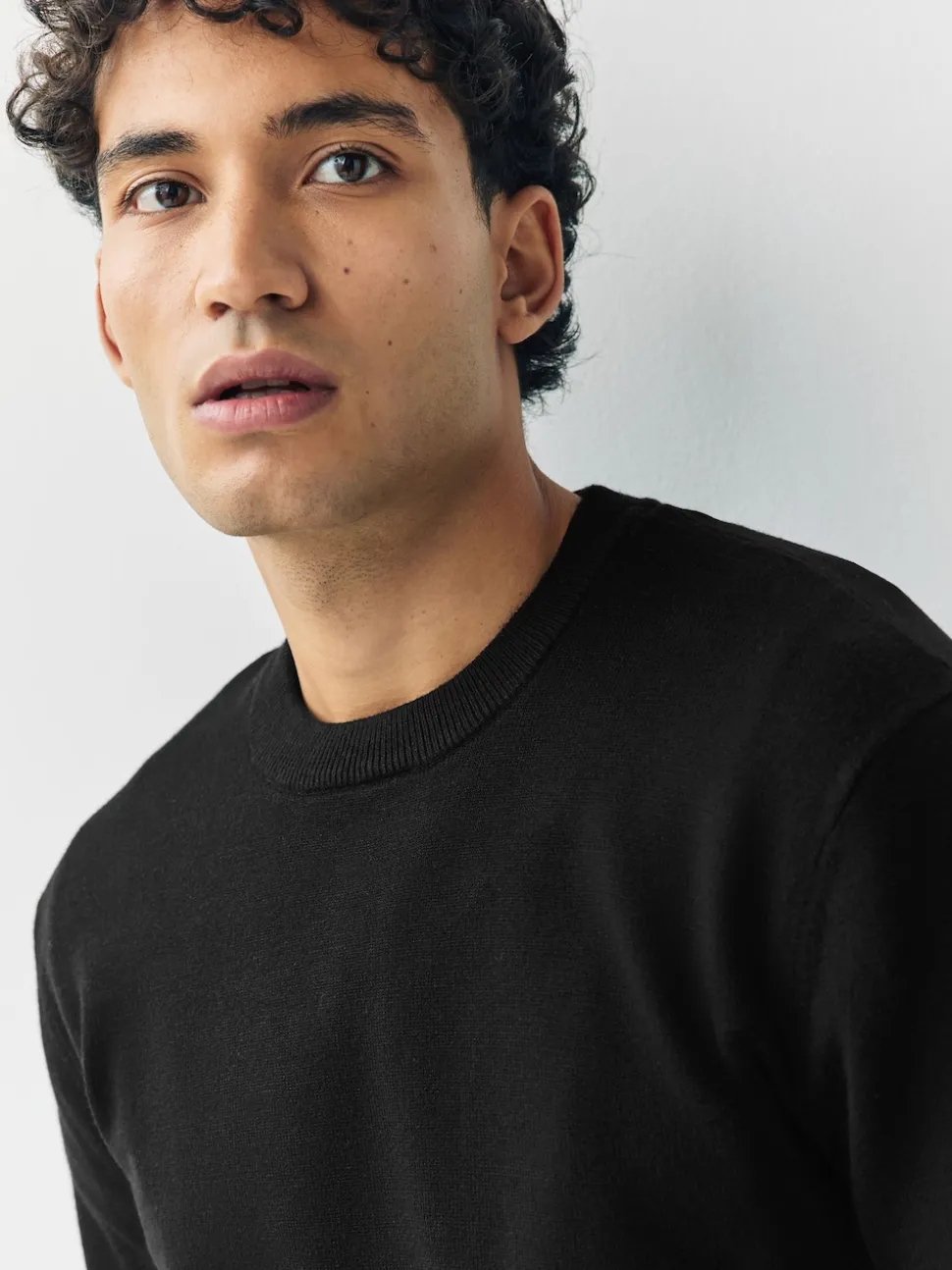 Black Regular Fit Soft Touch Crew Neck Jumpers 2 Pack