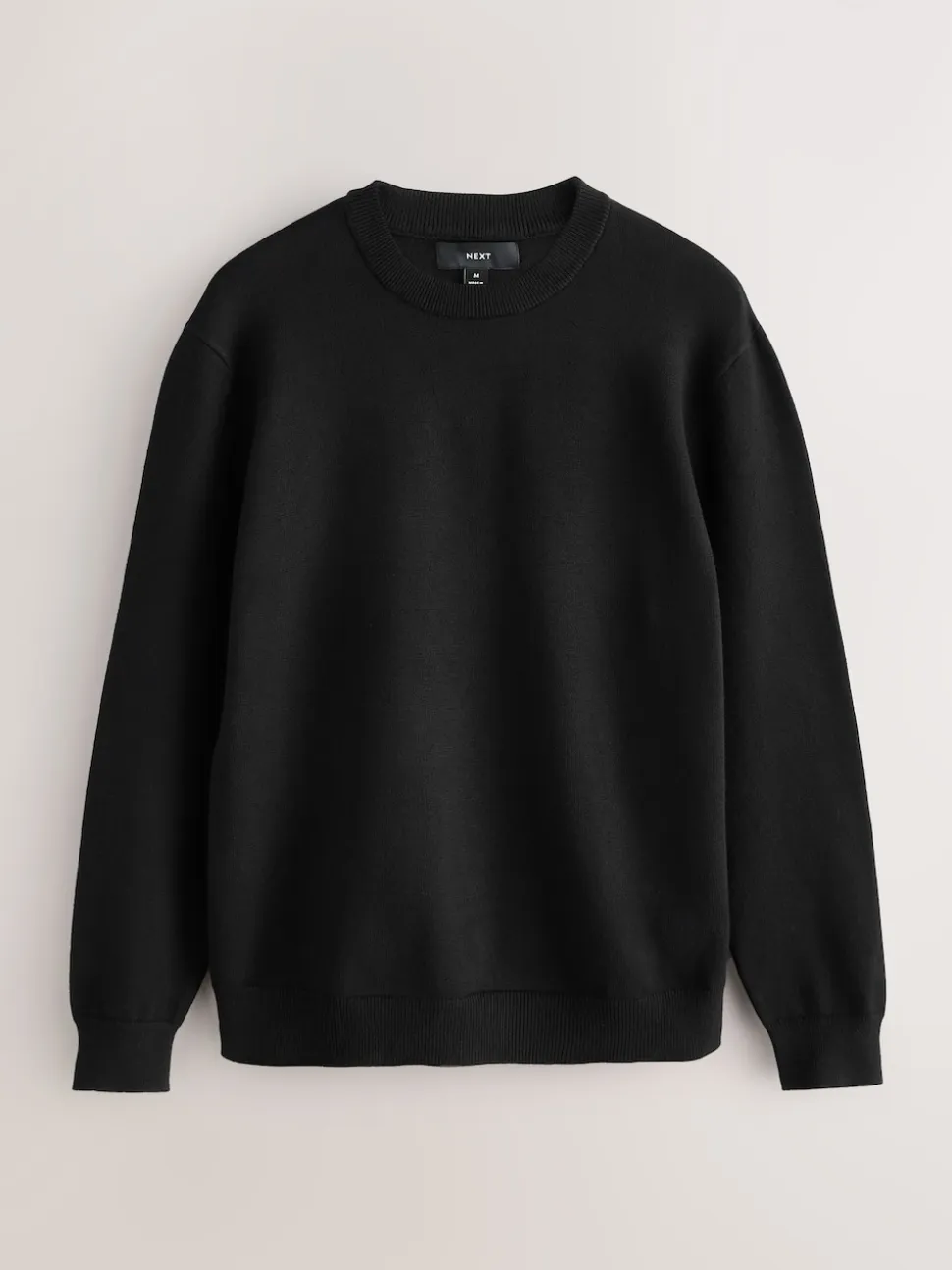 Black Regular Fit Soft Touch Crew Neck Jumpers 2 Pack