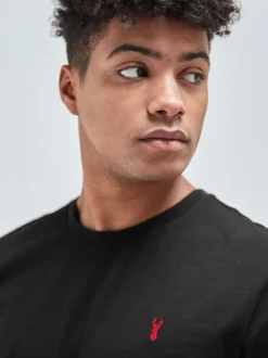 Black Regular Fit Stag T-Shirt