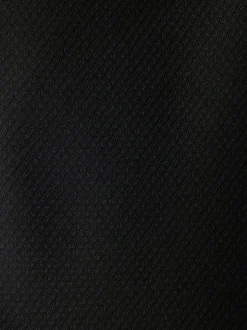 Black Regular Fit Tape Detail Textured Tuxedo Trousers