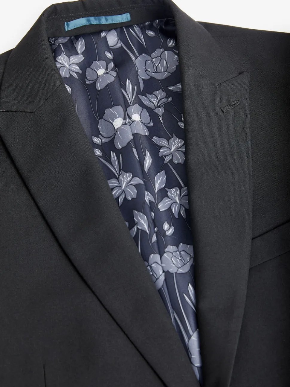 Black Regular Fit Two Button Suit Jacket