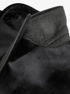 Black Regular Fit Velvet Blazer