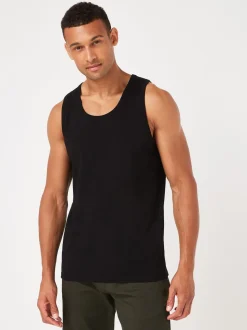 Black Regular Fit Vest