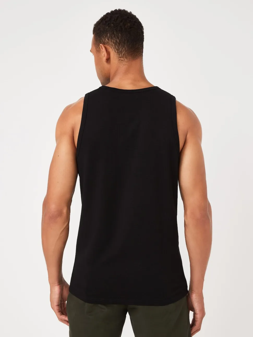 Black Regular Fit Vest