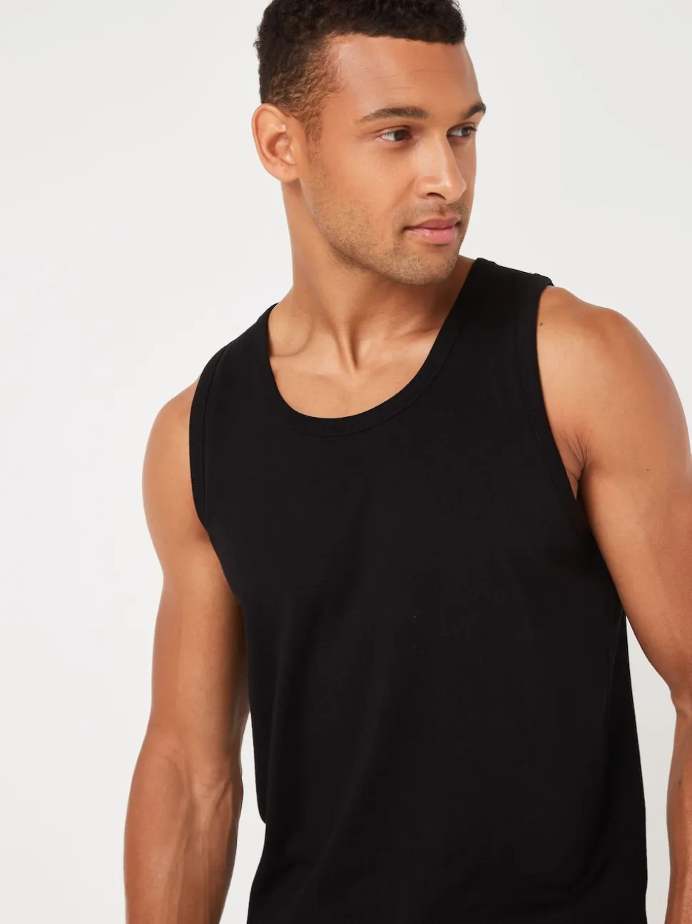 Black Regular Fit Vest