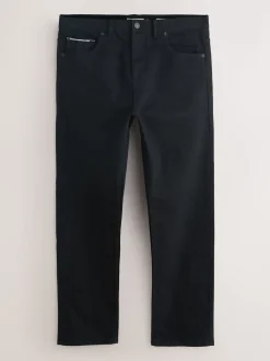 Black Regular Tapered Fit Signature Selvedge Denim Jeans