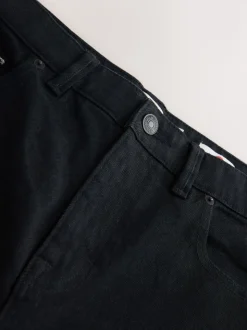 Black Regular Tapered Fit Signature Selvedge Denim Jeans