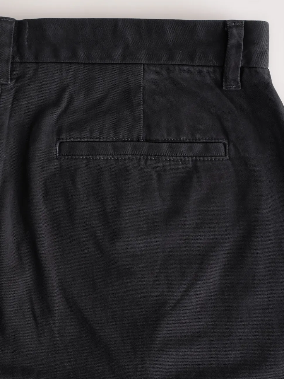 Black Regular Tapered Fit Stretch Chinos Trousers
