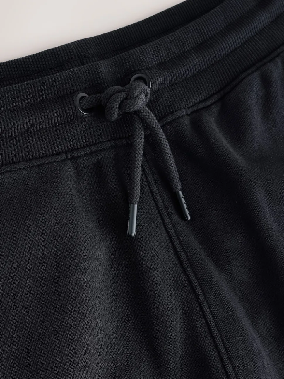 Black Relaxed Fit Garment Wash Utility Style Joggers
