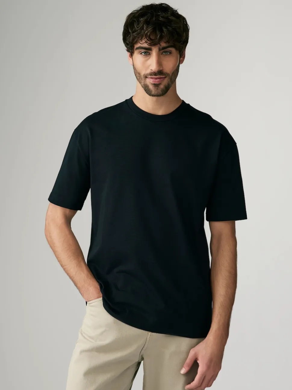 Black Relaxed Fit Heavyweight T-Shirts 3 Pack