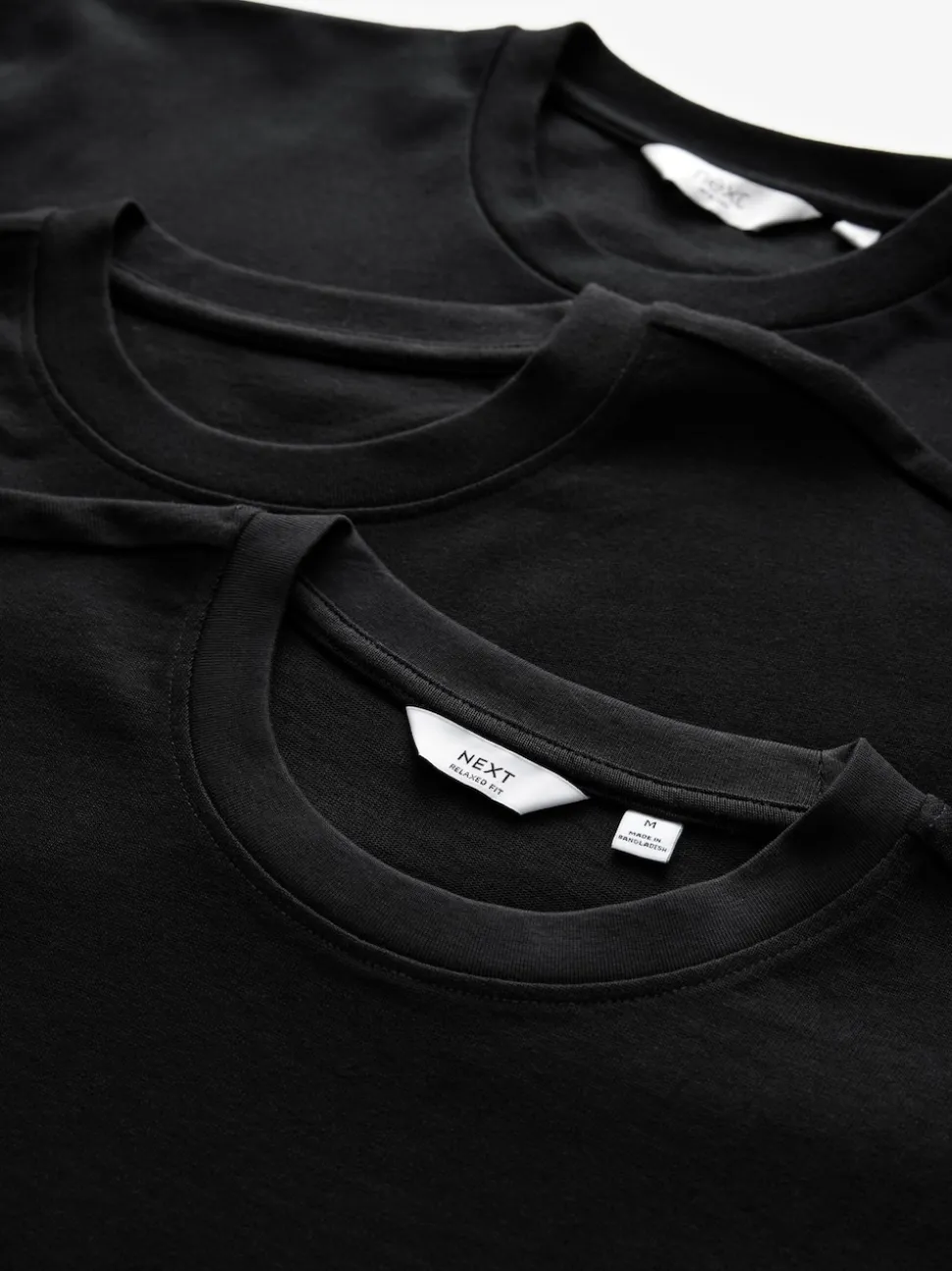 Black Relaxed Fit Heavyweight T-Shirts 3 Pack