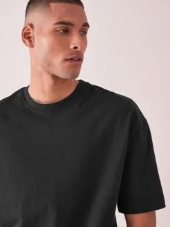 Black Relaxed Fit Heavyweight T-Shirt