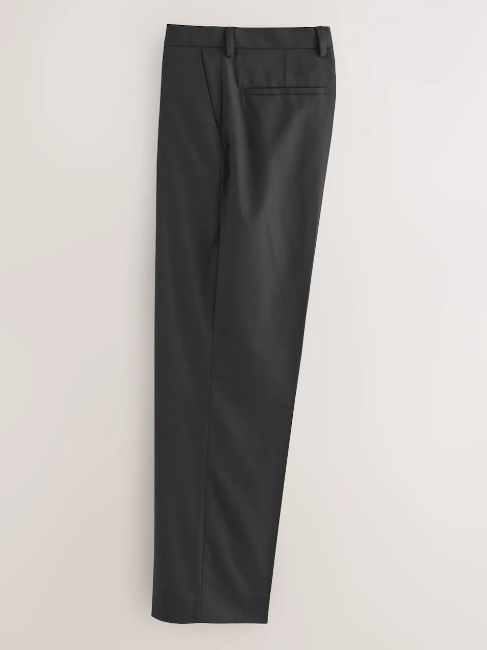 Black Relaxed Fit Tuxedo Trousers