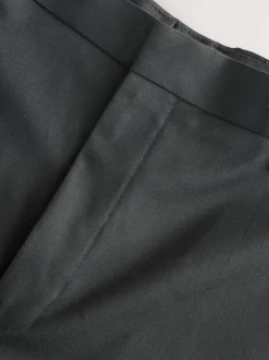 Black Relaxed Fit Tuxedo Trousers