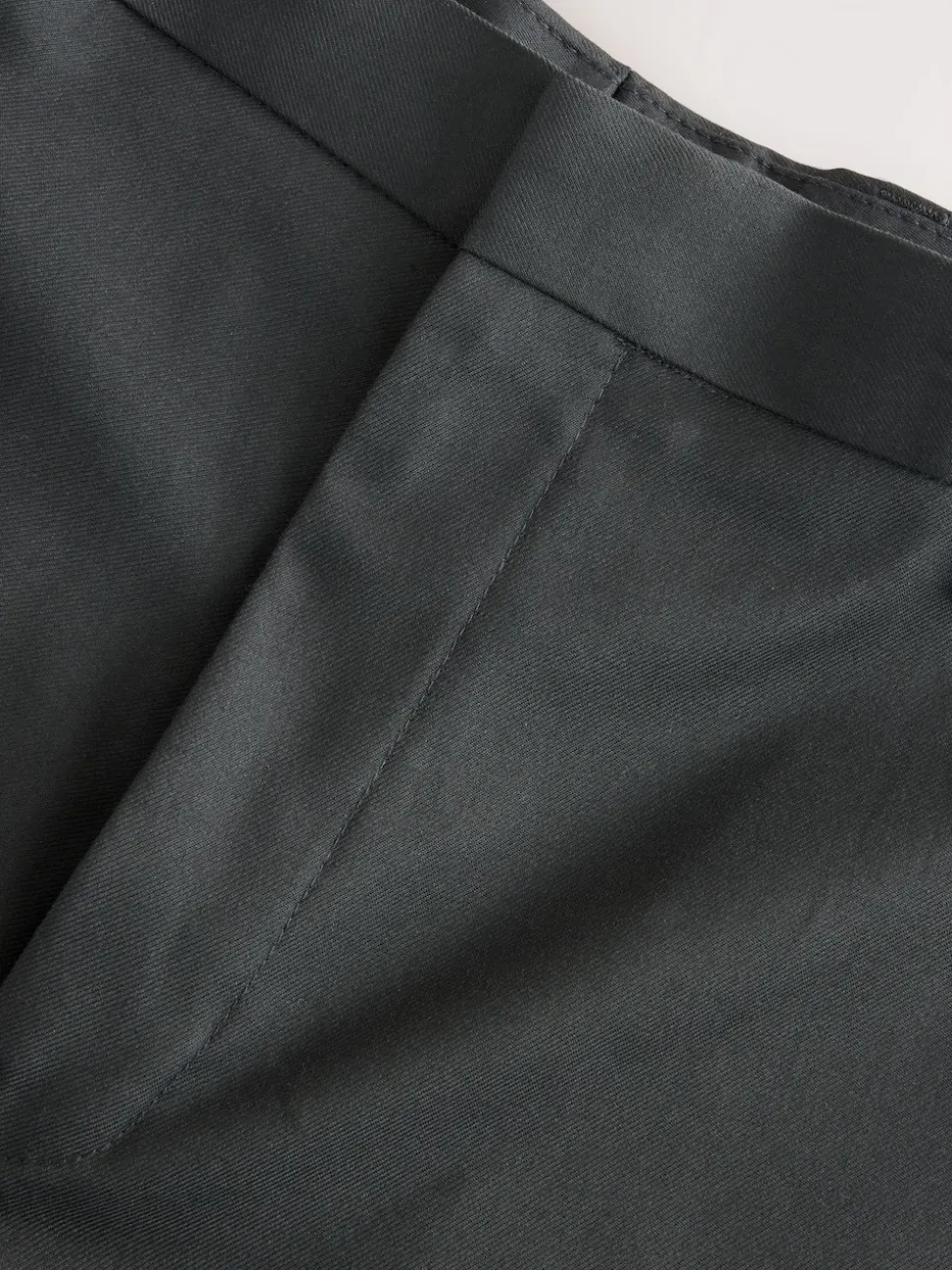 Black Relaxed Fit Tuxedo Trousers