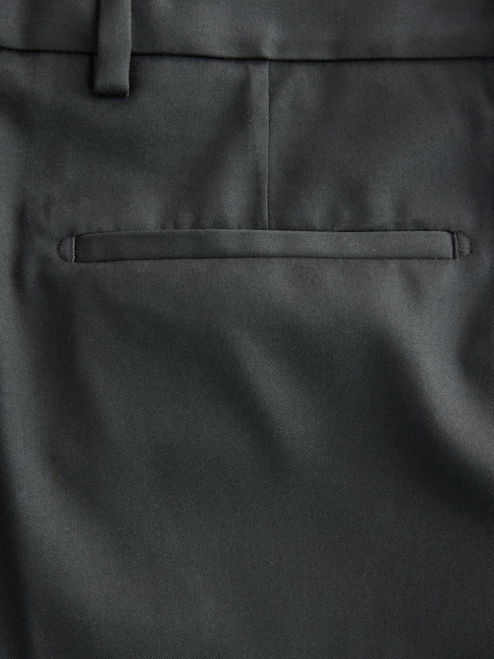 Black Relaxed Fit Tuxedo Trousers