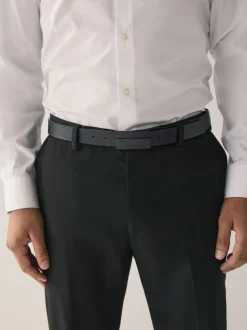 Black Reversible Plaque Belt