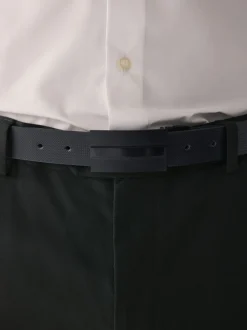 Black Reversible Plaque Belt