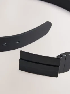Black Reversible Plaque Belt