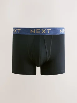 Black Rich Marl Waistband A-Front Boxers 10 Pack