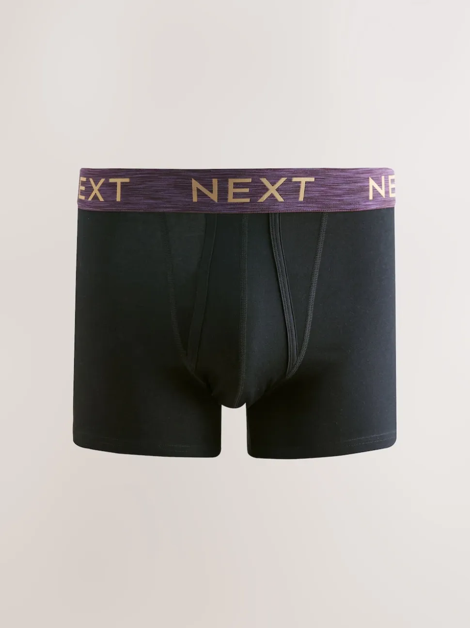 Black Rich Marl Waistband A-Front Boxers 10 Pack