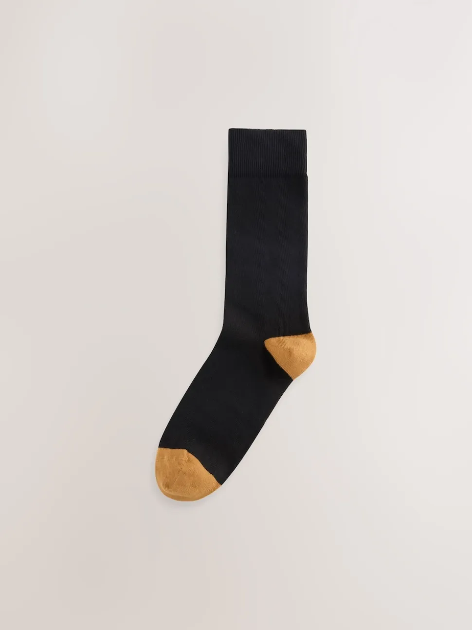 Black Rugby Stripe 7 Pack Cotton Rich Socks