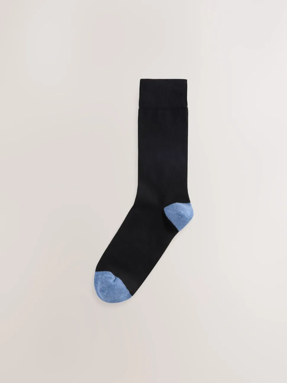 Black Rugby Stripe 7 Pack Cotton Rich Socks
