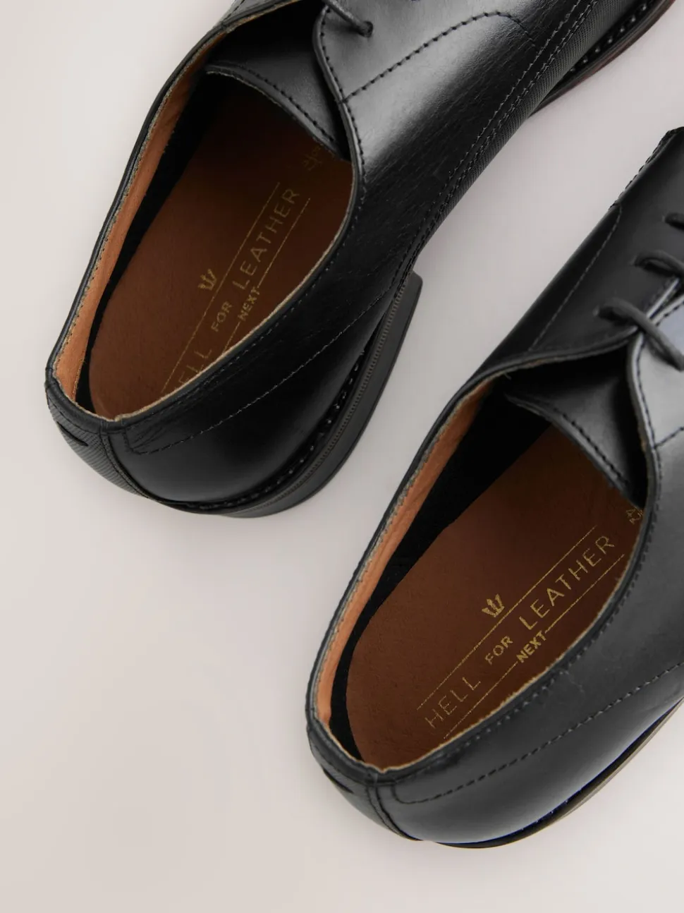 Black Saffiano Leather Derby Shoes