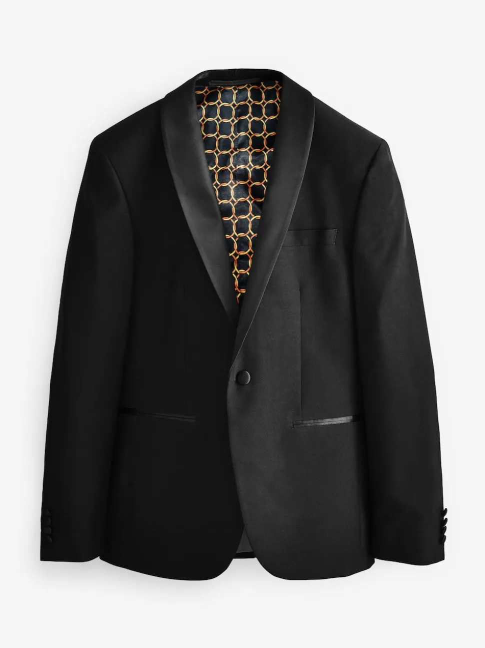 Black Shawl Slim Fit Tuxedo Suit Jacket