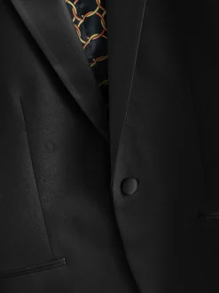 Black Shawl Slim Fit Tuxedo Suit Jacket
