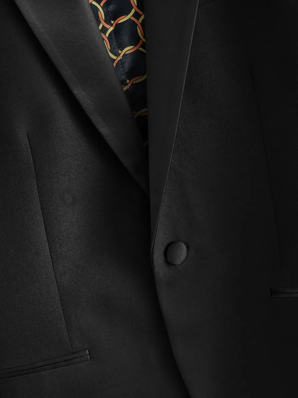 Black Shawl Slim Fit Tuxedo Suit Jacket