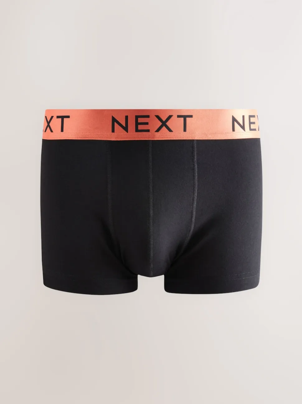 Black Shiny Colour Waistbands 10 pack Cotton Rich Blend Hipsters Boxers