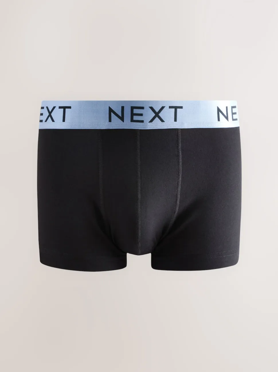 Black Shiny Colour Waistbands 10 pack Cotton Rich Blend Hipsters Boxers