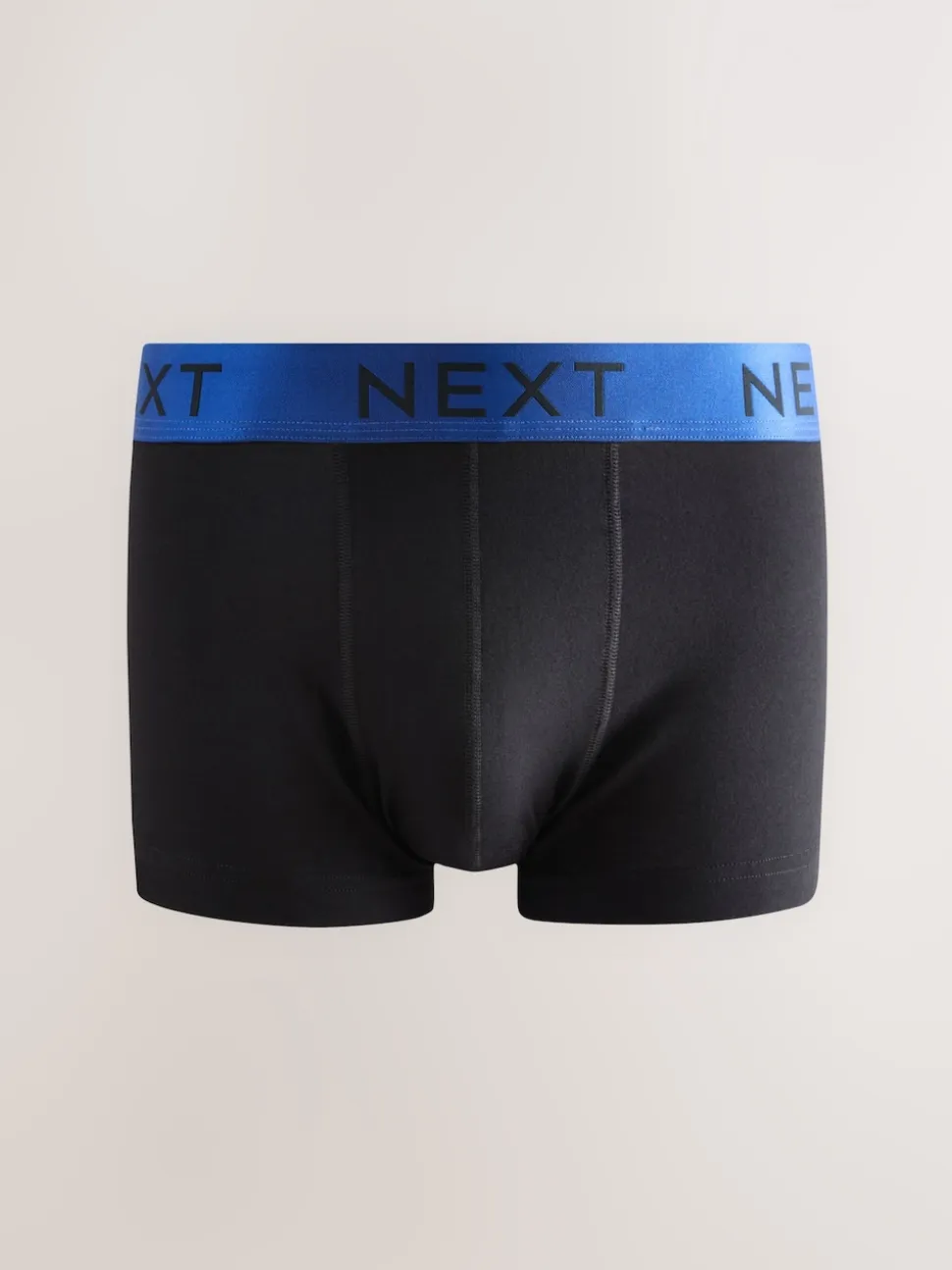 Black Shiny Colour Waistbands 10 pack Cotton Rich Blend Hipsters Boxers