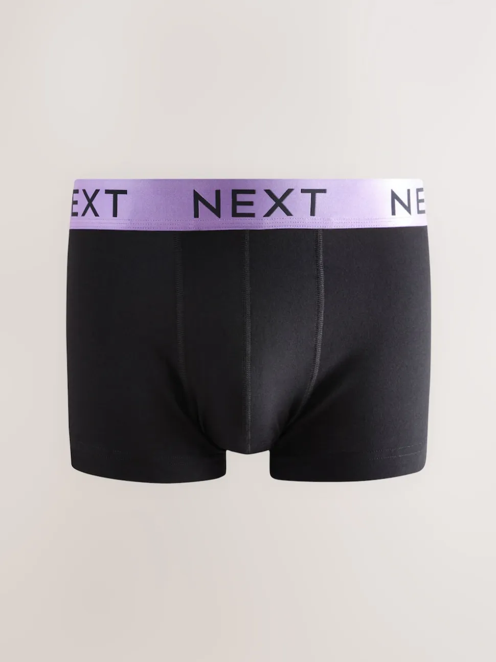 Black Shiny Colour Waistbands 10 pack Cotton Rich Blend Hipsters Boxers