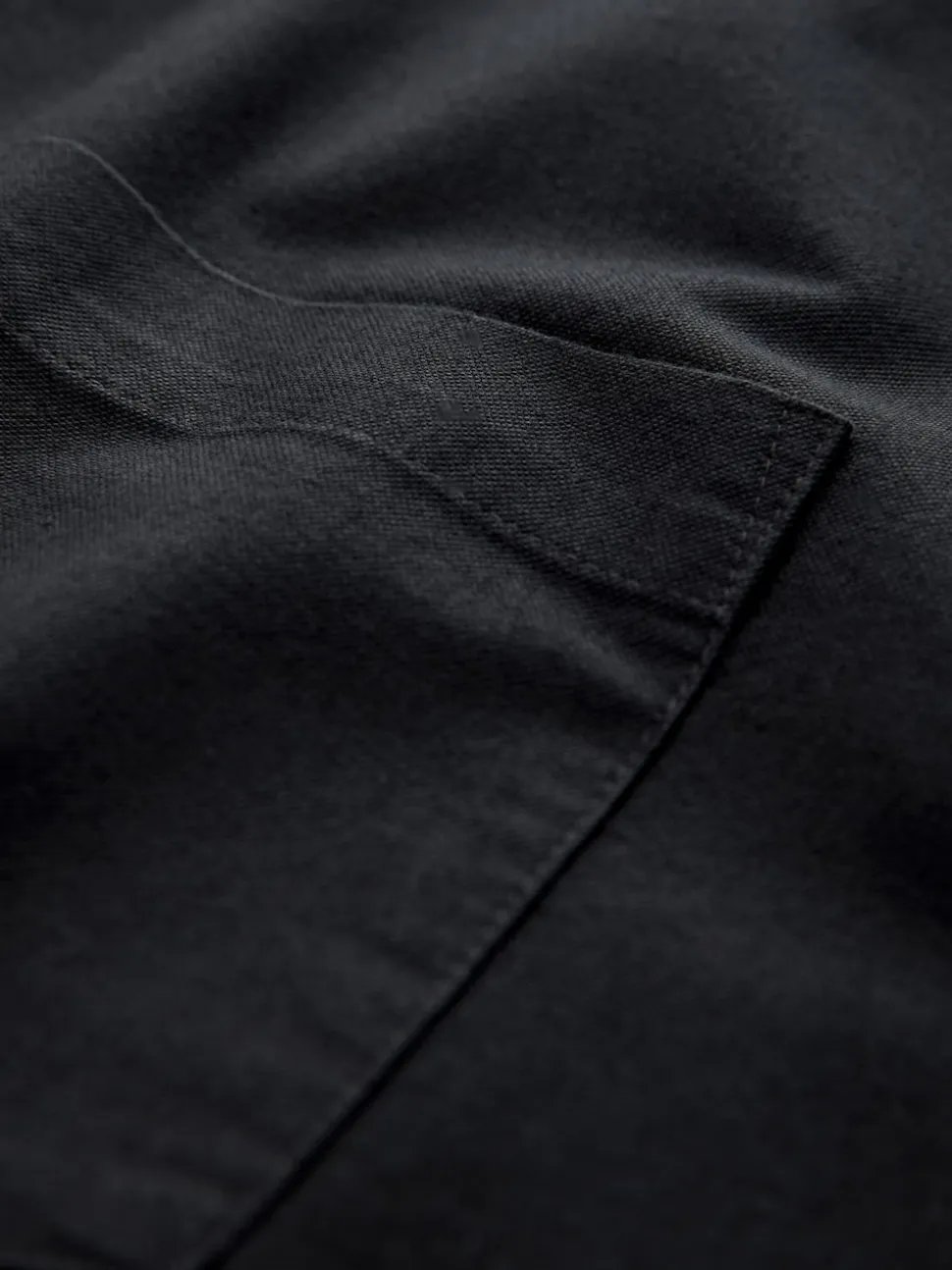 Black Short Sleeve Oxford Shirt