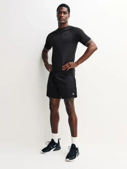 Black Short Sleeve Tee Active Thermal Base Layer
