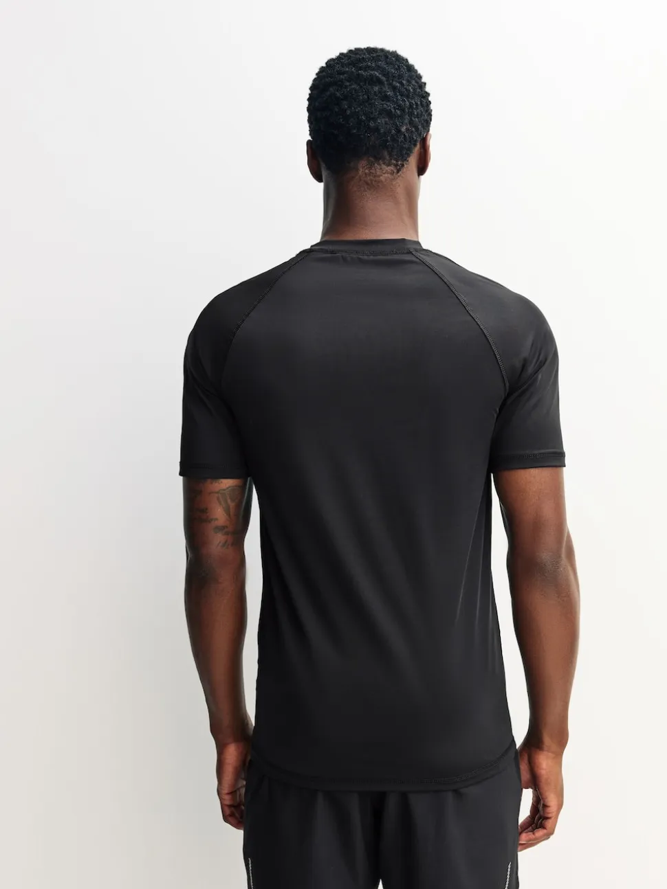 Black Short Sleeve Tee Active Thermal Base Layer