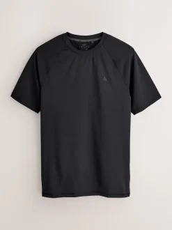 Black Short Sleeve Tee Active Thermal Base Layer