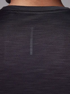 Black Short Sleeve Tee Active Gym Training Top