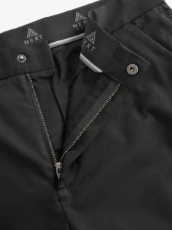 Black Shower Resistant Golf Stretch Chino Trousers