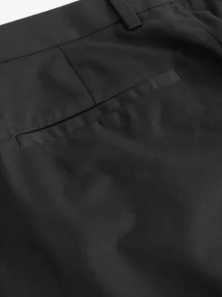 Black Shower Resistant Golf Stretch Chino Trousers