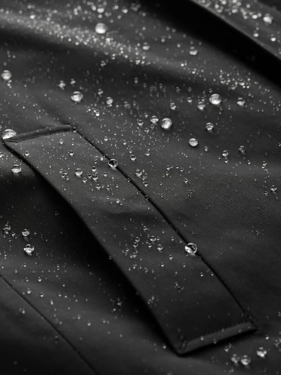 Black Shower Resistant Padded Trench Coat